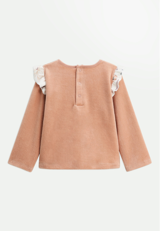 Pyjama enfant 2 pièces en velours Matcha