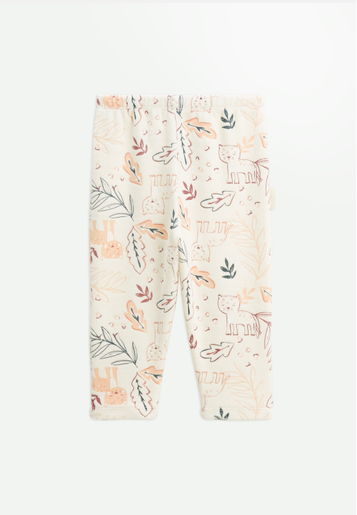 Pyjama enfant 2 pièces en velours Matcha