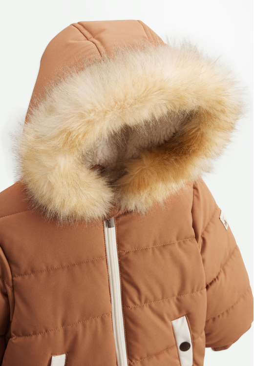 Doudoune enfant imperméable doublé sherpa avec capuche Chincha