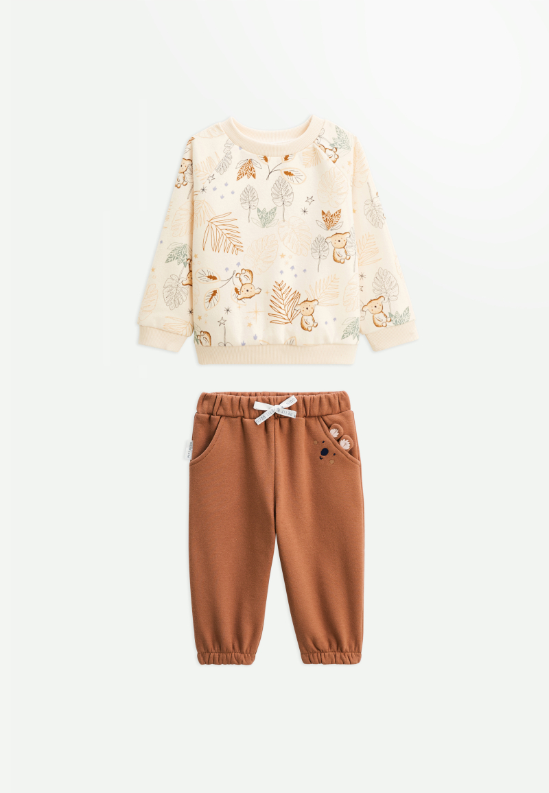 Ensemble enfant sweat et pantalon en molleton Constellation