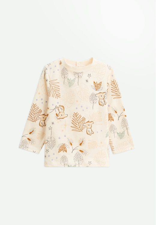 Ensemble salopette bébé en molleton et t-shirt Constellation