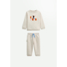 Ensemble enfant sweat et pantalon en molleton Cracotte