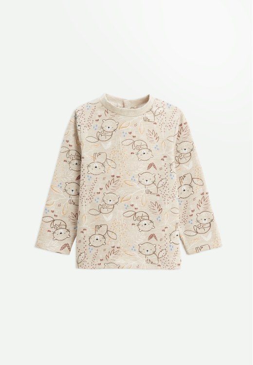 Ensemble salopette bébé en sherpa et t-shirt Cracotte