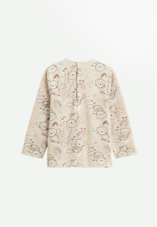 Ensemble salopette bébé en sherpa et t-shirt Cracotte