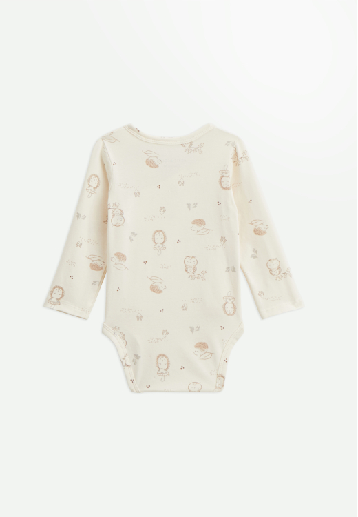 Lot de 2 bodies bébé manches longues ouverture croisée Envolée de bisous