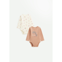 Lot de 2 bodies bébé manches longues Matcha