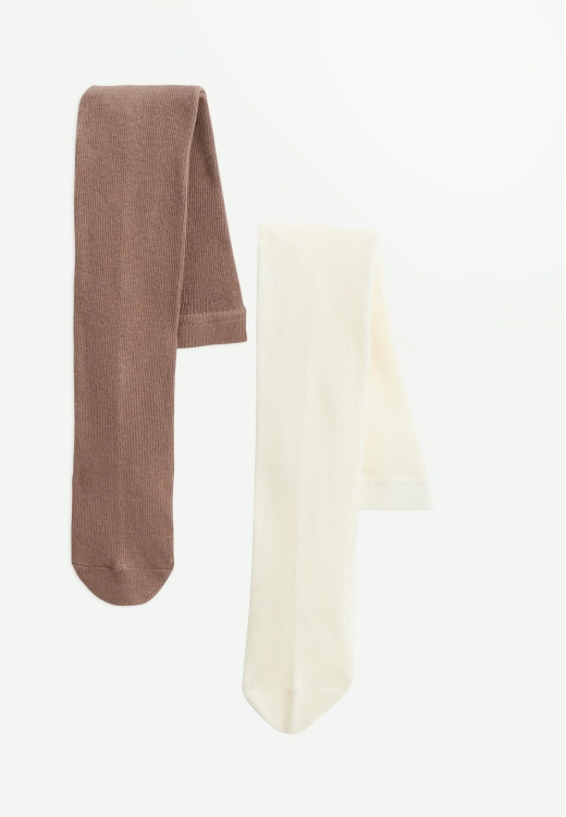 Lot de 2 paires de collants enfant Matcha