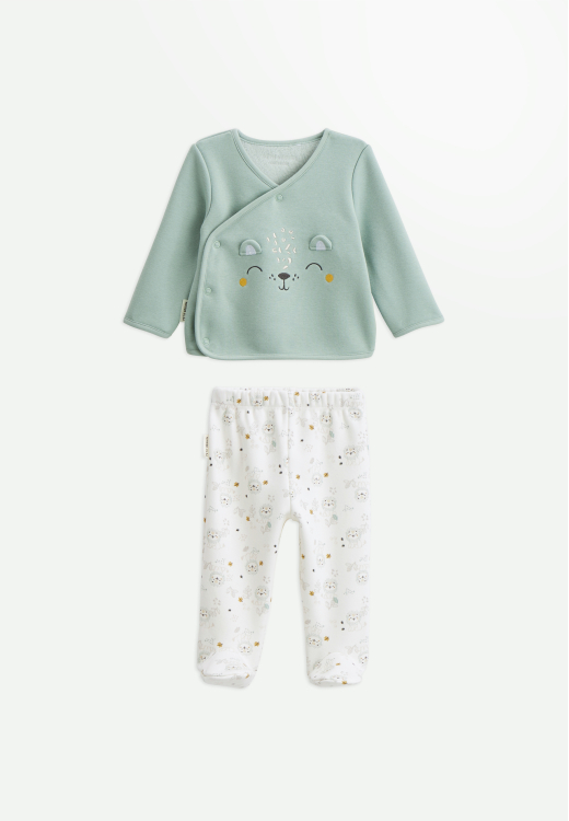 Ensemble bébé gilet et pantalon en molleton ultra chaud Kenya