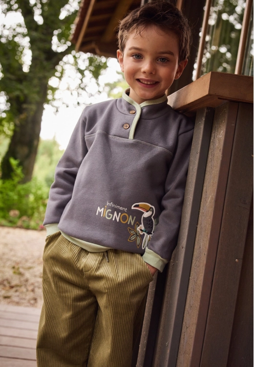 Sweat-shirt enfant en molleton ultra chaud Boavista