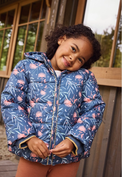 Doudoune enfant imperméable doublé polaire avec capuche Dina