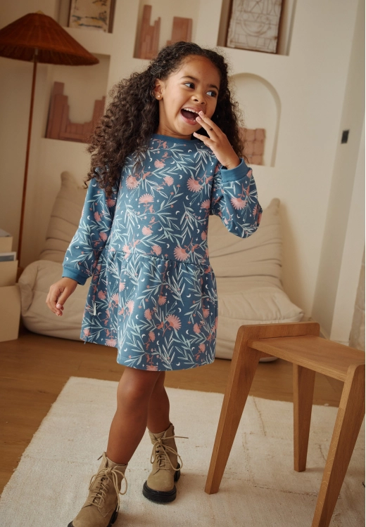 Robe enfant en molleton Dina
