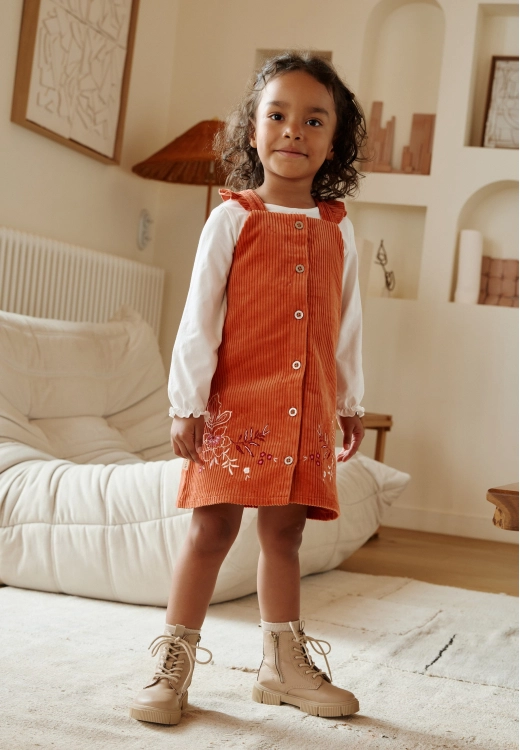 Robe enfant en velours côtelé Manouk