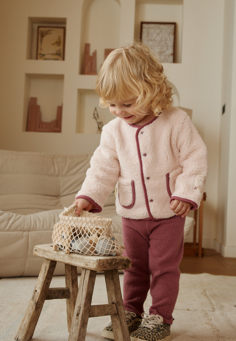 Veste enfant en sherpa Matcha PETIT BEGUIN