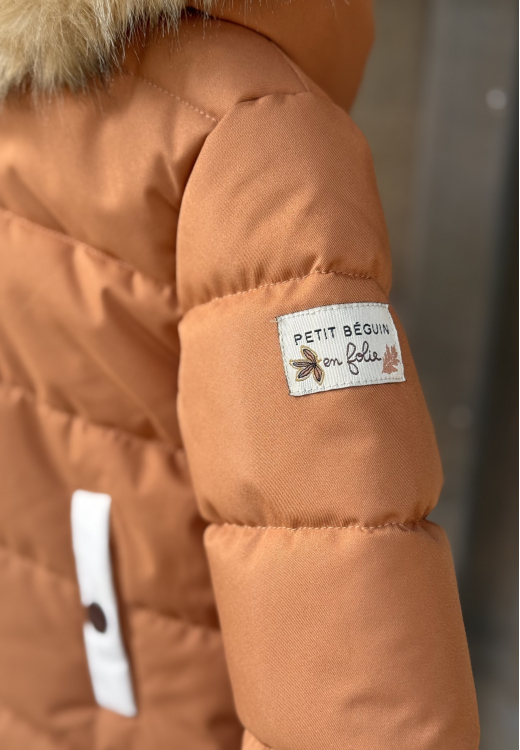 Doudoune enfant imperméable doublé sherpa avec capuche Chincha