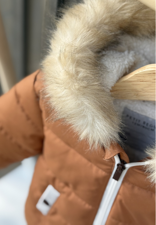 Doudoune enfant imperméable doublé sherpa avec capuche Chincha