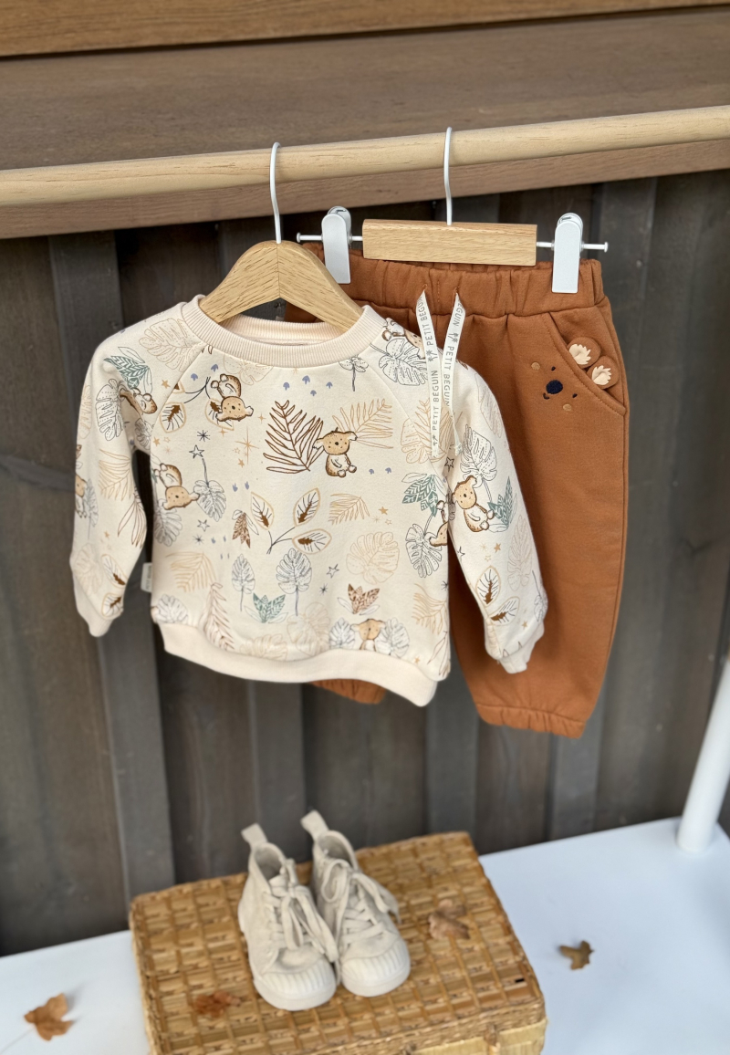 Ensemble enfant sweat et pantalon en molleton Constellation
