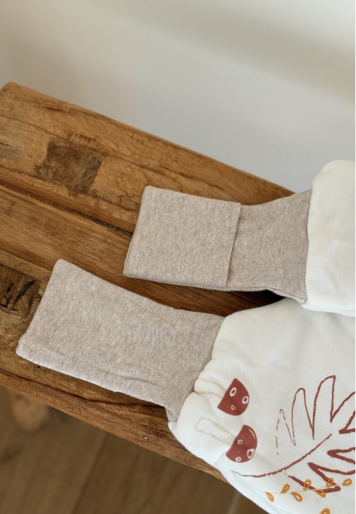 Turbulette d'hiver avec pieds retroussables et manches amovibles Cracotte