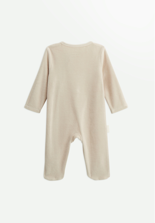 Lot de 2 pyjamas bébé en velours ouverture zippée Câlins