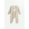 Lot de 2 pyjamas bébé en velours ouverture zippée Câlins