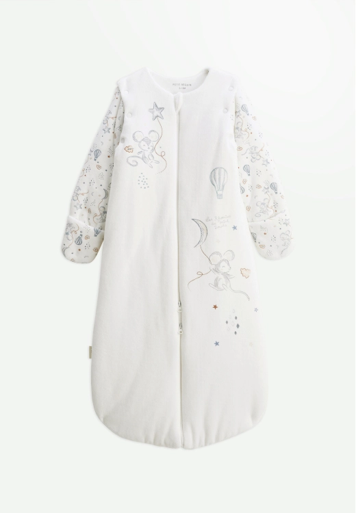 Turbulette d'hiver en velours avec manches amovibles et jambes séparables Rêverie