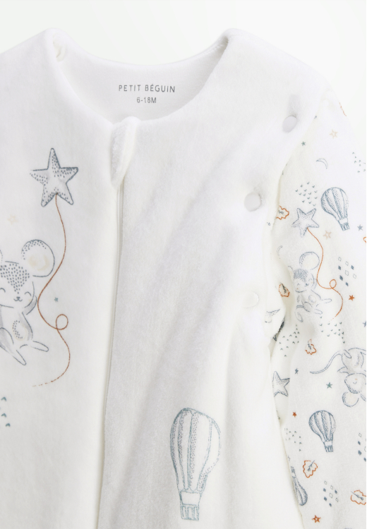 Turbulette d'hiver en velours avec manches amovibles et jambes séparables Rêverie