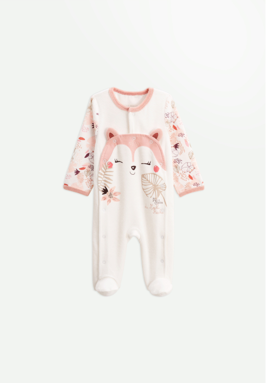 Pyjama bébé en velours ouverture pont Machu Pichu