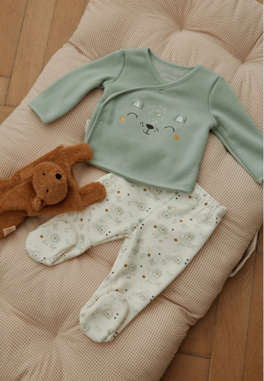 Ensemble bébé gilet et pantalon en molleton ultra chaud Kenya